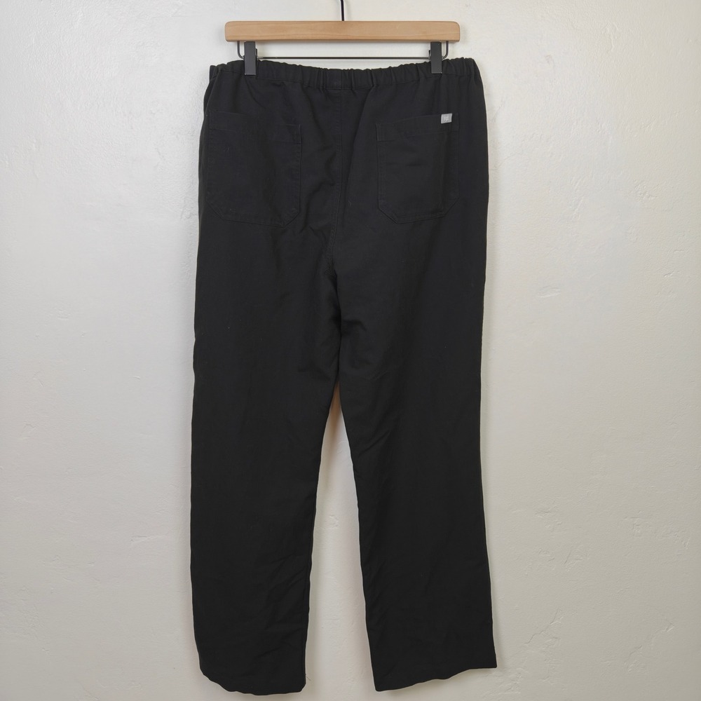 FIGS Mens Pisco Pant XL Black Technical Collection Drawstring Scrub Straight Leg - Picture 5 of 8